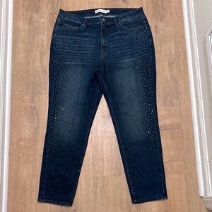 REBECCA MINKOFF | Crystal Studded Embellished Denim Jeans